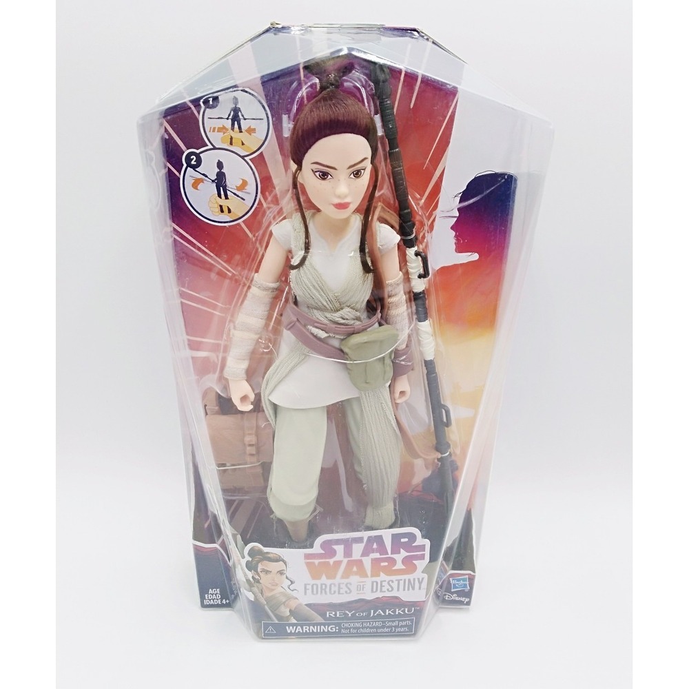 Star Wars Forces of Destiny Rey of Jakku Adventure Figure Hasbro New
